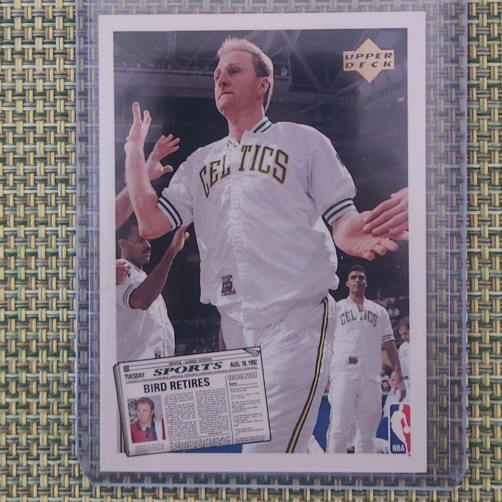 Larry Bird / Magic Johnson Retirement Basketball Card